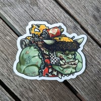 Momma's Boy Space Orc - 3 inch Glossy Vinyl Sticker