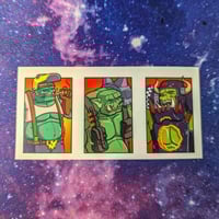 Image 3 of Three Hunky Boyz Sticker Pack - 3 Transparent Vinyl Stickers
