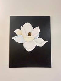 Image 2 of Black Magnolia Painting