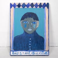 Image 1 of 'Roses Are Blue Stars'  - Original Painting 