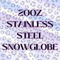 20OZ HANDLED STAINLESS STEEL SNOWGLOBE