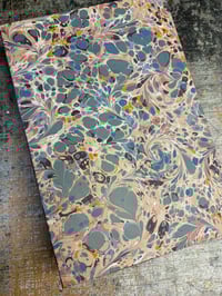Image 6 of Heirloom box containing 24 small boxes FILLED with Hand Marbled Decorations 