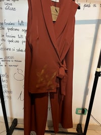Image 8 of Coordinato mattone gilet+pantalone