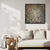 Image 5 of 'Earthed 20' - 105x105cm, FRAMED in Black