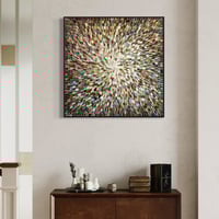 Image 7 of 'Earthed 20' - 105x105cm, FRAMED in Black