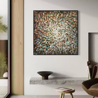 Image 8 of 'Earthed 20' - 105x105cm, FRAMED in Black