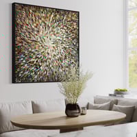 Image 11 of 'Earthed 20' - 105x105cm, FRAMED in Black