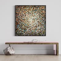 Image 9 of 'Earthed 20' - 105x105cm, FRAMED in Black