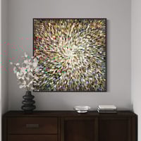 Image 12 of 'Earthed 20' - 105x105cm, FRAMED in Black