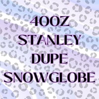 Image 1 of 40OZ ACRYLIC STANLEY DUPE SNOWGLOBE