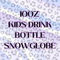 Image 1 of KIDS ACRYLIC SNOWGLOBE DRINK BOTTLES