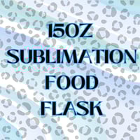 Image 1 of 15OZ SUBLIMATION THERMO FOOD FLASKS