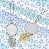 Image 2 of SUBLIMATION ANGEL KEYRING