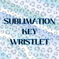 Image 1 of SUBLIMATION KEY WRISTLET