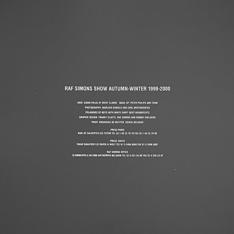 Image of (Raf Simons) (Class of '84) (Disorder Incubation Isolation)