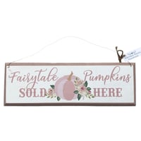 Handmade Fairytale Pumpkin sign