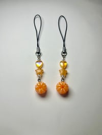 Tangerine phone charms