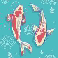 Image 2 of Koi - Print 30x40 cm