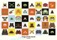 Frogs of the World A4 art print
