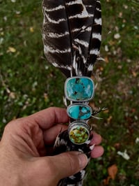 Image 5 of Turquoise Ring Sterling Silver Decorative Band