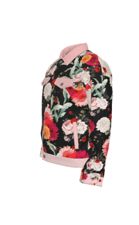 Image 1 of FLORAL CITY LOVE JACKET BLACK