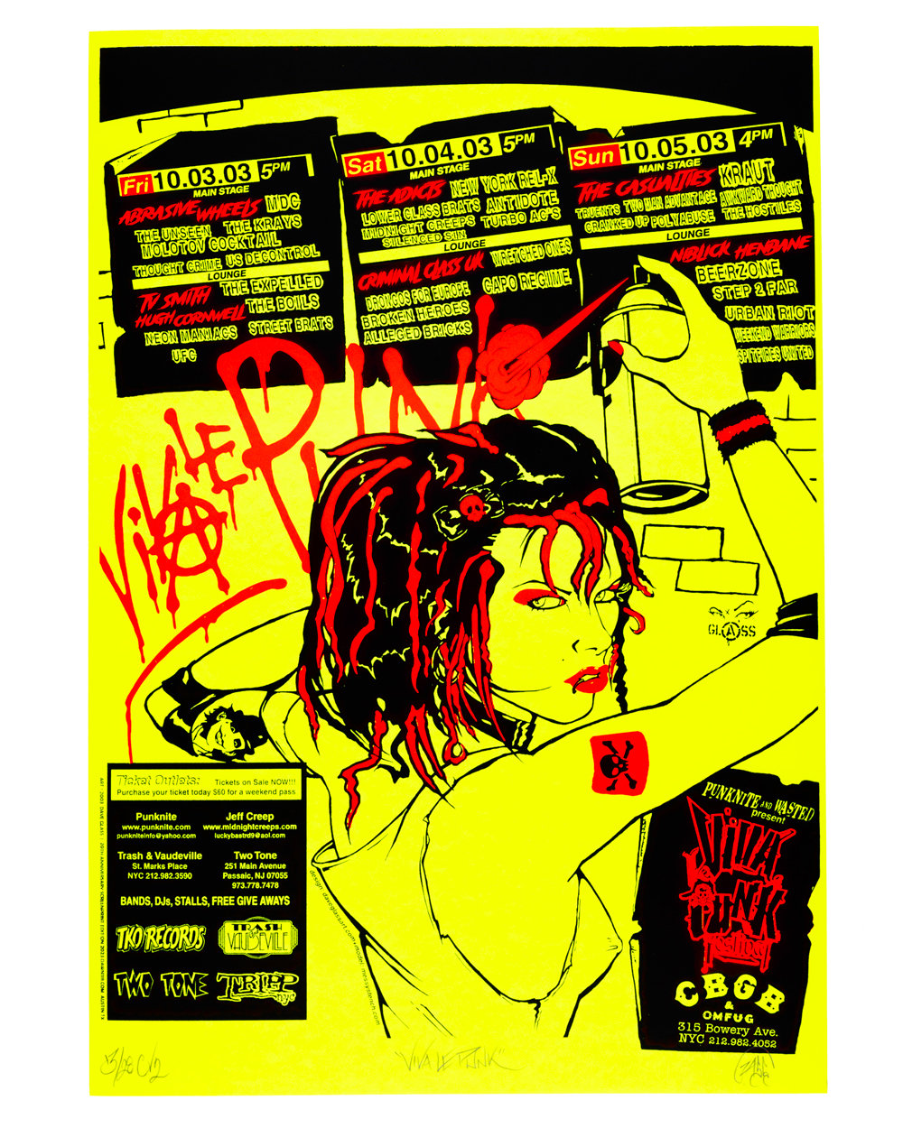 Viva Le Punk Festival CBGB Official Poster | DAWN 11:11