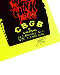Image 4 of Viva Le Punk Festival Poster 2003 at CBGB NYC Screen Print Official Poster