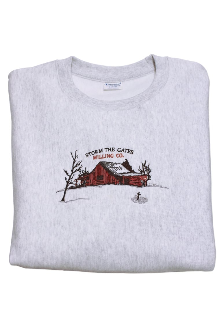 Image of **USED** MILLING CO. CREWNECK SWEATSHIRT (CHAMPION® REVERSE WEAVE)