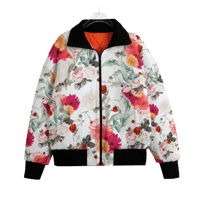 Image 1 of PETALS FLEECE PUFFER JACKET WHITE