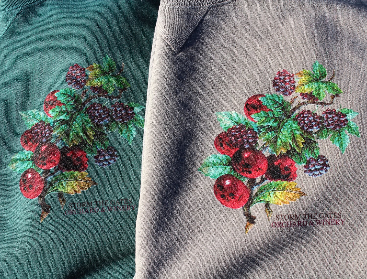 Image of **USED** ORCHARD & WINERY CHAMPION CREWNECK SWEATSHIRT