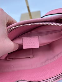 Image 22 of Gucci GG Canvas Eclipse Pink Leather Tote Bag
