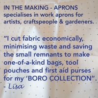 Image 6 of Tool Pouch Bag for Potters, Artists & Makers. Upcycled Repurposed Canvas.  004