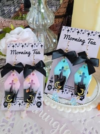 Image 1 of Smokey Coffin Earrings