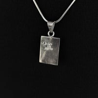 Image 3 of .925 German Silver Necklace & Multi Stone Pendant