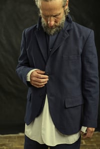 Image 18 of  Twist Jacket - Italian Navy grey Stripe 