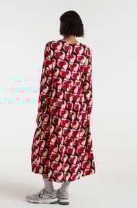 Image 2 of Vestido midi con estampado Heart attack
