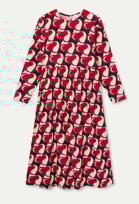 Image 3 of Vestido midi con estampado Heart attack