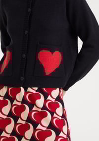 Image 4 of Cárdigan jacquard con estampado Heart Attack Small
