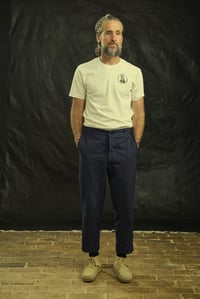 Image 2 of Peaky Blinder Trouser - Navy grey Stripe 