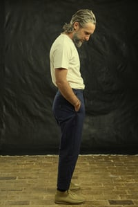 Image 6 of Peaky Blinder Trouser - Navy grey Stripe 