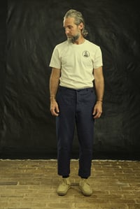 Image 8 of Peaky Blinder Trouser - Navy grey Stripe 