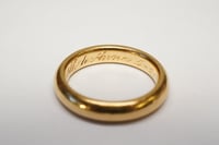 Image 4 of Antique 22k Yellow Gold Wedding Band 