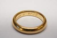 Image 5 of Antique 22k Yellow Gold Wedding Band 