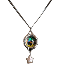 Image 1 of Melting Sunset Moth Charm