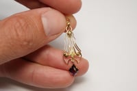 Image 6 of Antique 10k Yellow Gold Lavalier Pendant with Amethyst and Seed Pearl