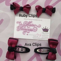 Image 4 of All school's Ruby Bow Clips