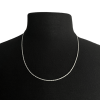 Image 1 of .925 Italian Silver Rope Chain Necklace - 20in