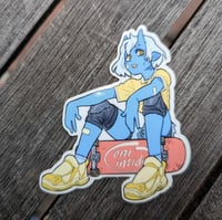 Image 6 of Monster Girl Sk8ters - 3 Transparent Vinyl Stickers