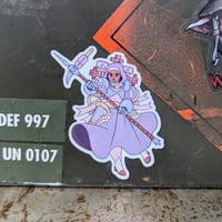 Image 1 of Trench Filth Cutie Crusader - 2.5 inch Glossy Vinyl Sticker