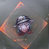 Image 2 of Trench Filth WAR HAM - 2.6 inch Transparent Vinyl Sticker